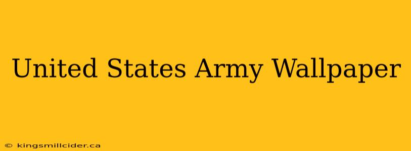 United States Army Wallpaper