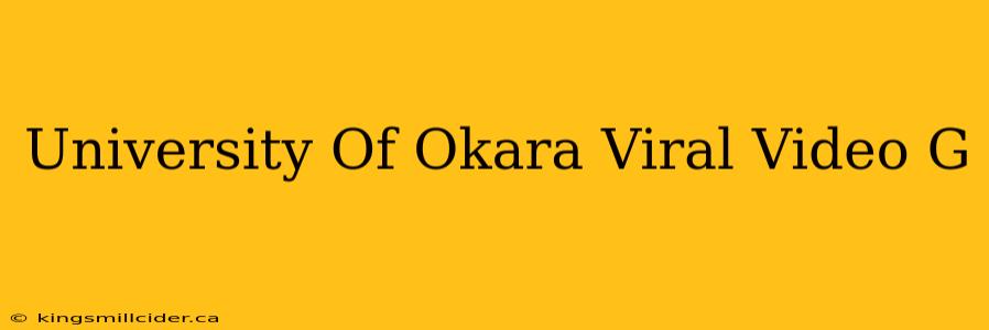 University Of Okara Viral Video G