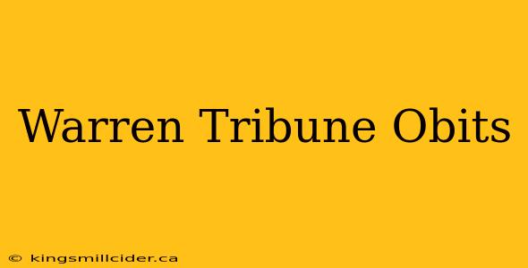 Warren Tribune Obits