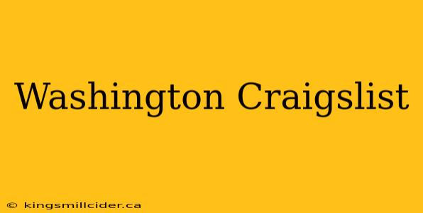 Washington Craigslist