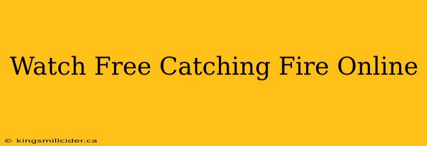 Watch Free Catching Fire Online