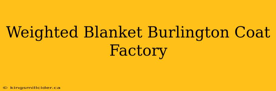 Weighted Blanket Burlington Coat Factory