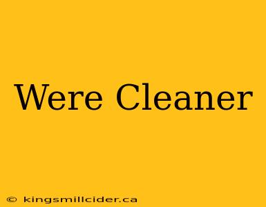 Were Cleaner