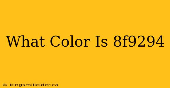 What Color Is 8f9294