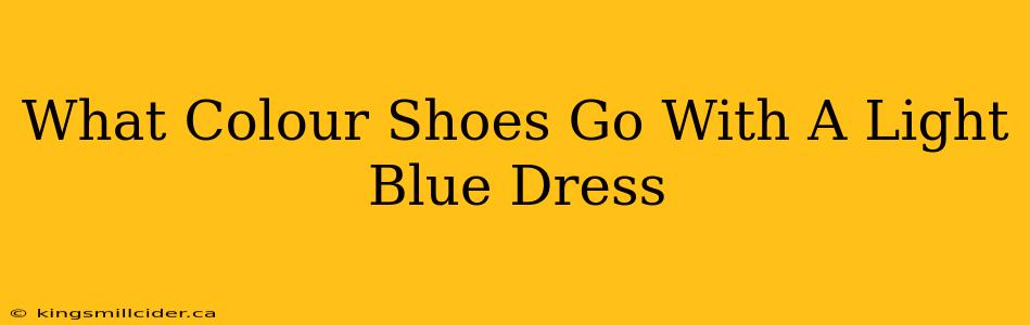 What Colour Shoes Go With A Light Blue Dress