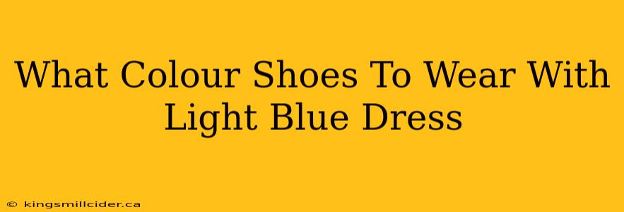 What Colour Shoes To Wear With Light Blue Dress