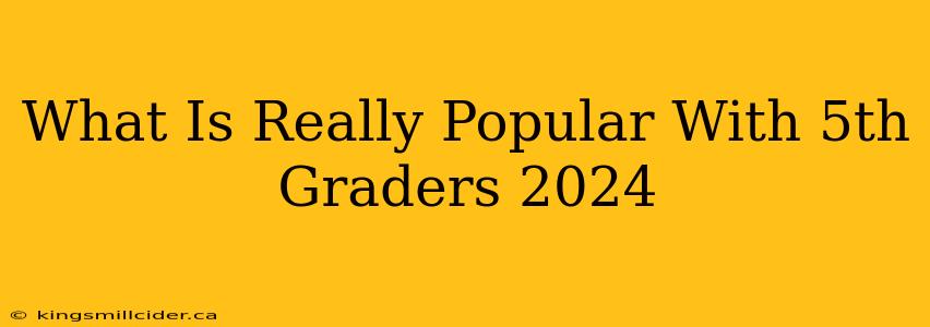 What Is Really Popular With 5th Graders 2024