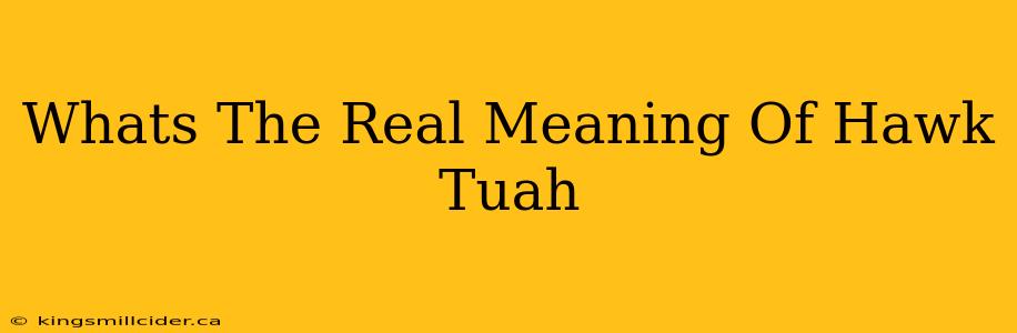 Whats The Real Meaning Of Hawk Tuah