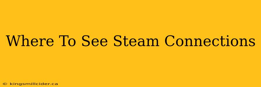 Where To See Steam Connections