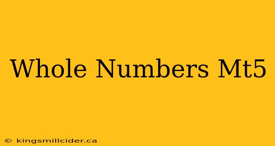 Whole Numbers Mt5