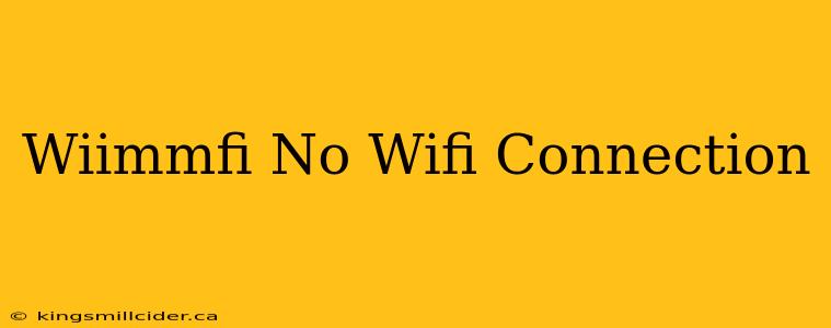 Wiimmfi No Wifi Connection