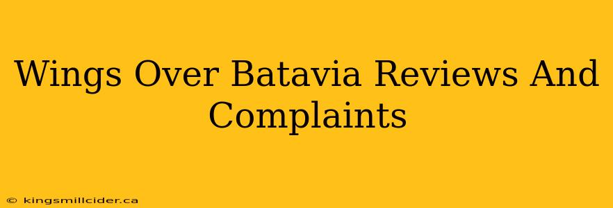 Wings Over Batavia Reviews And Complaints