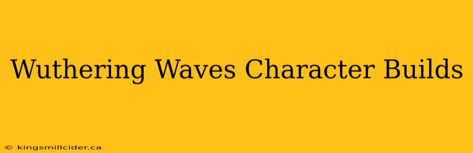 Wuthering Waves Character Builds