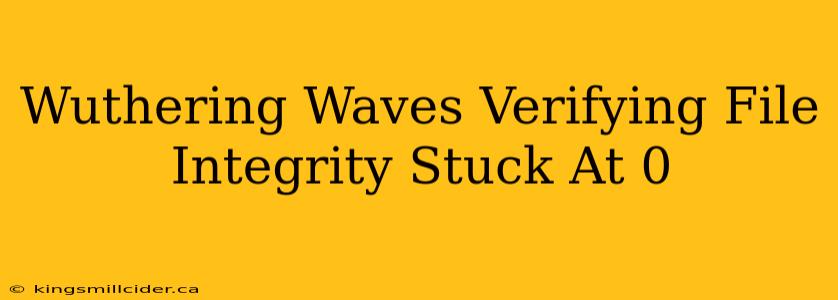 Wuthering Waves Verifying File Integrity Stuck At 0