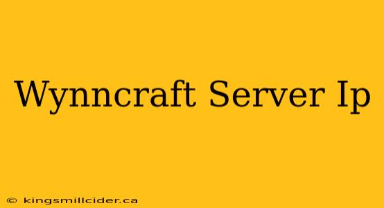 Wynncraft Server Ip