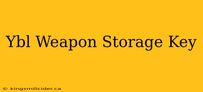 Ybl Weapon Storage Key