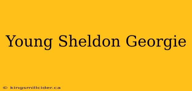 Young Sheldon Georgie