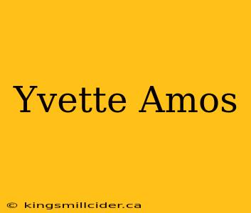 Yvette Amos